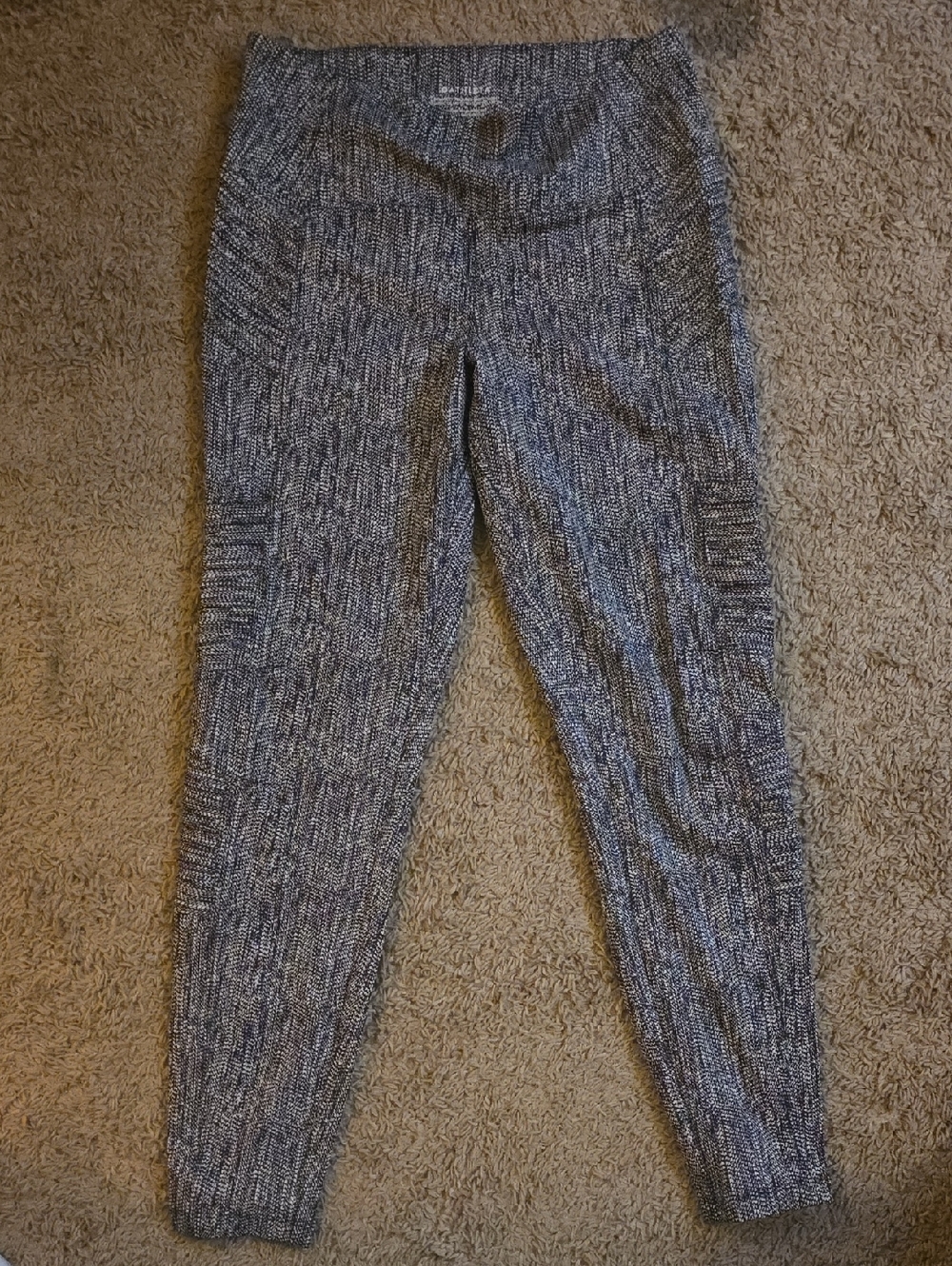 Athleta Delancey Textured Moto Tight Leggings Size Medium